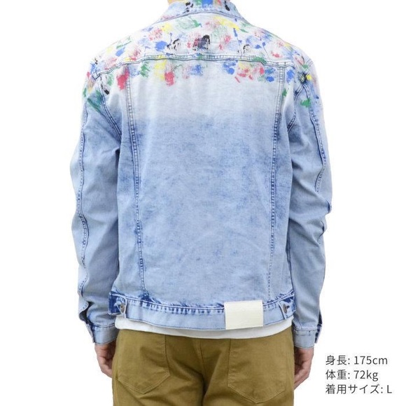 Staple Pigeon Light Stone Wash DENIM Jean Jacket - Picture 4 of 8